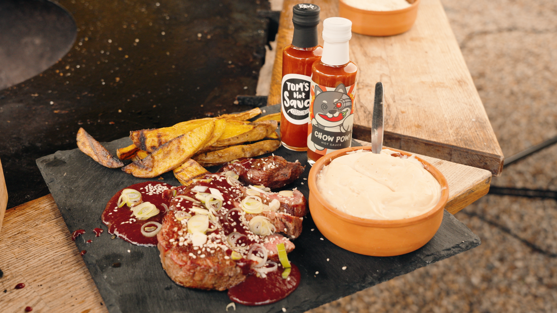 Rezept-Tipp: Asian Steak mit Cherry-Chow-Pow-Sauce à la Tom's Hot Stuff