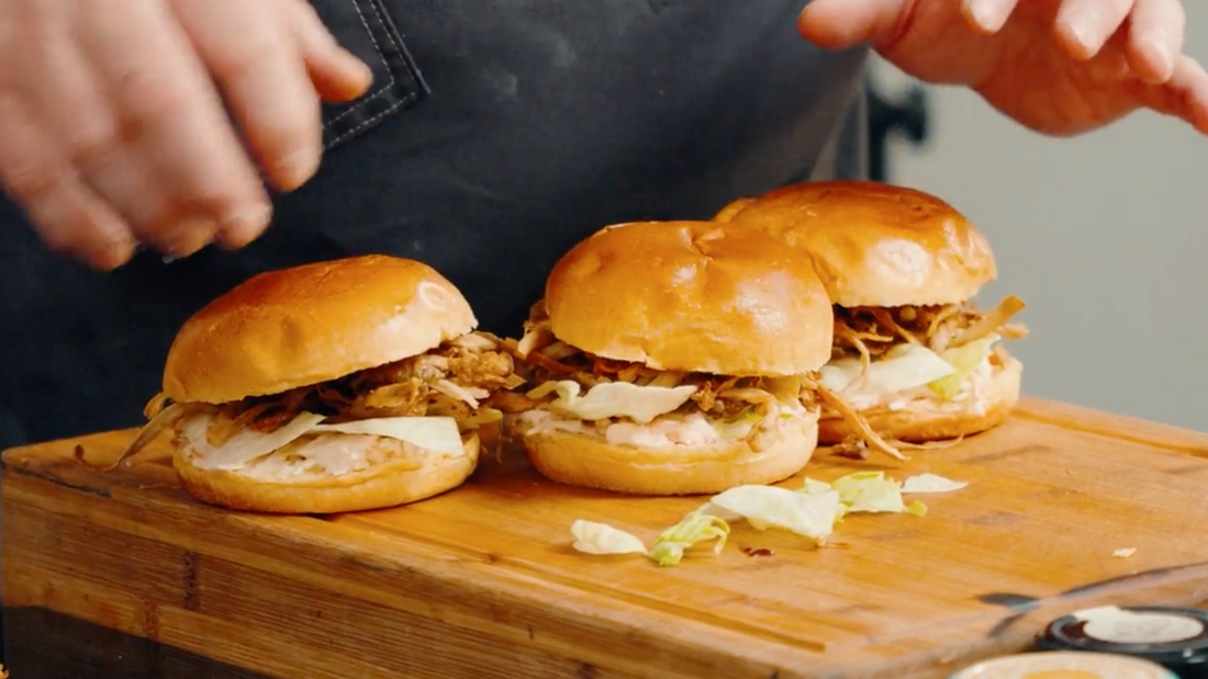 Rezept-Tipp: Pulled Pilz Burger