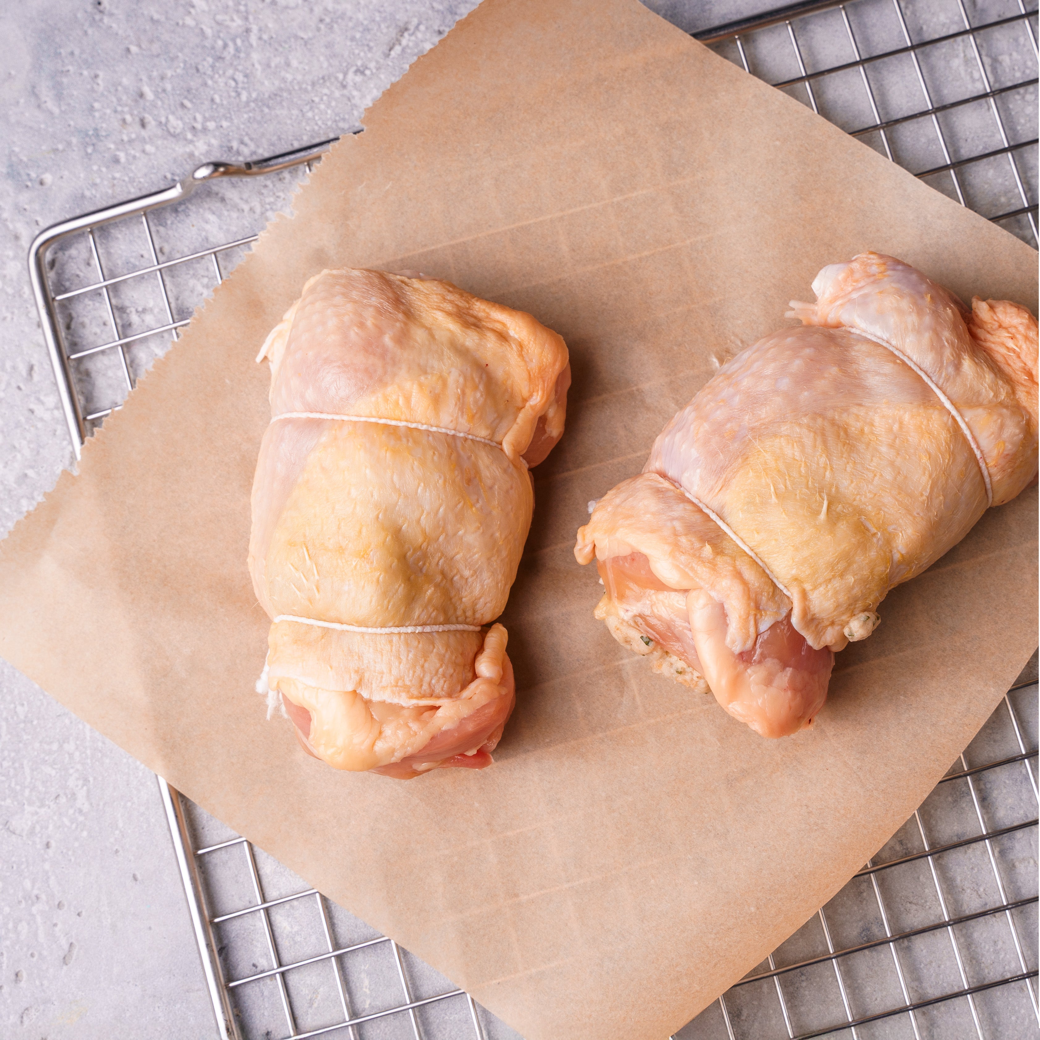 Maishendlroulade mit Semmelfülle