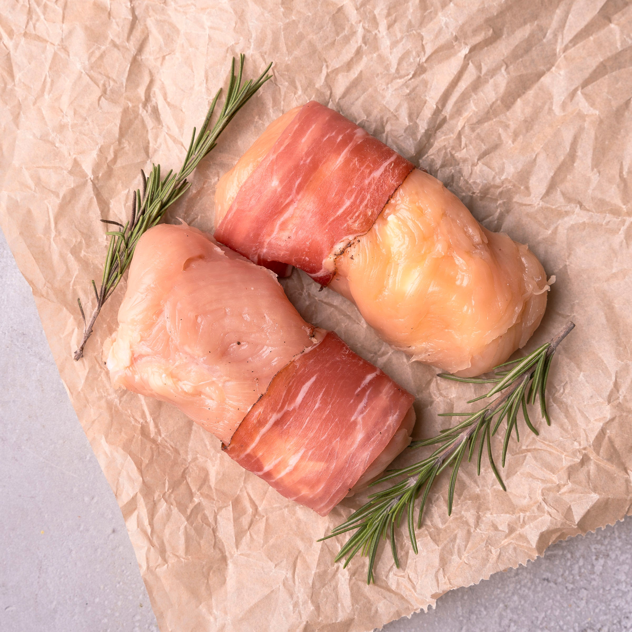 Hühnerbrust gefüllt mit jungem Spinat