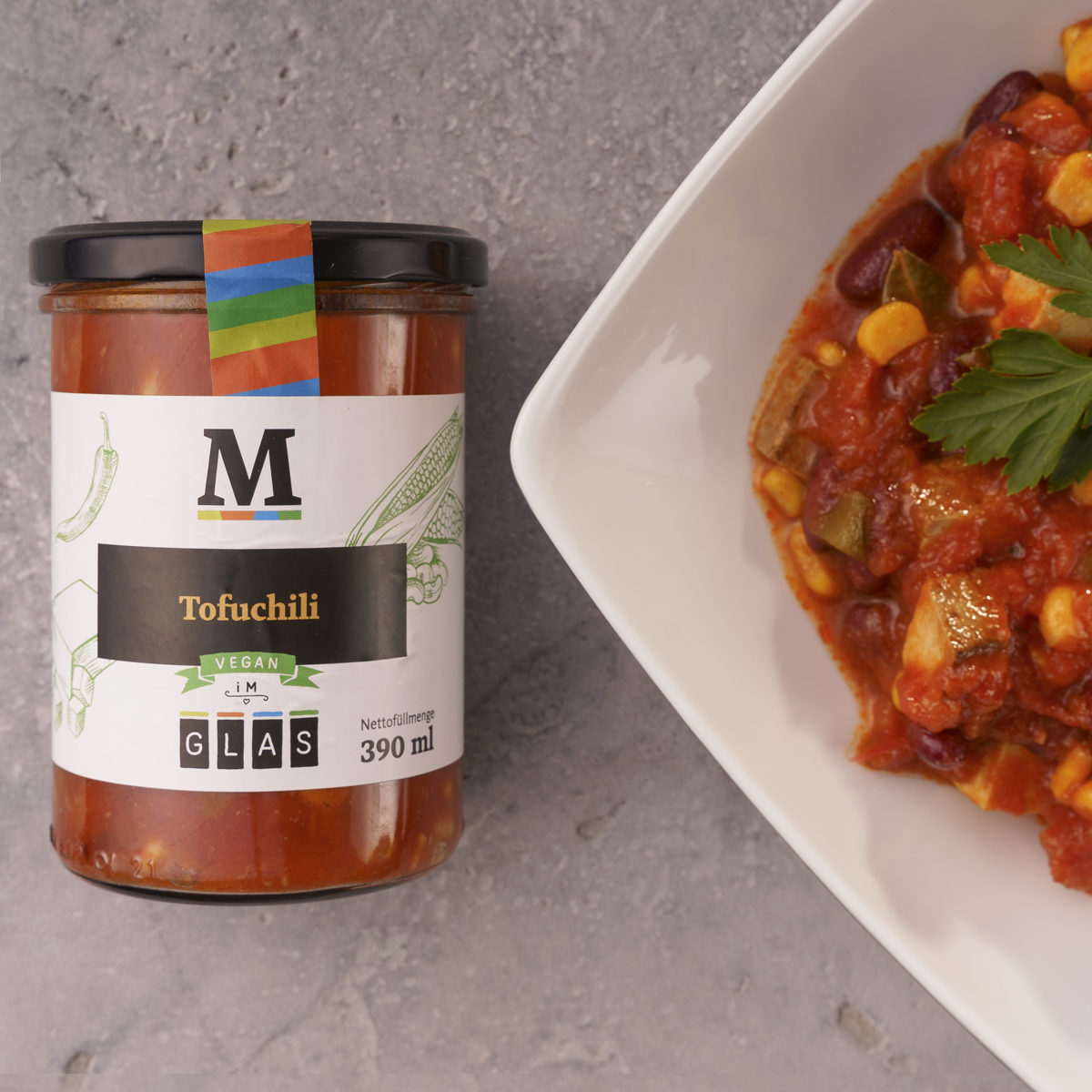 Tofu-Chili vegan
