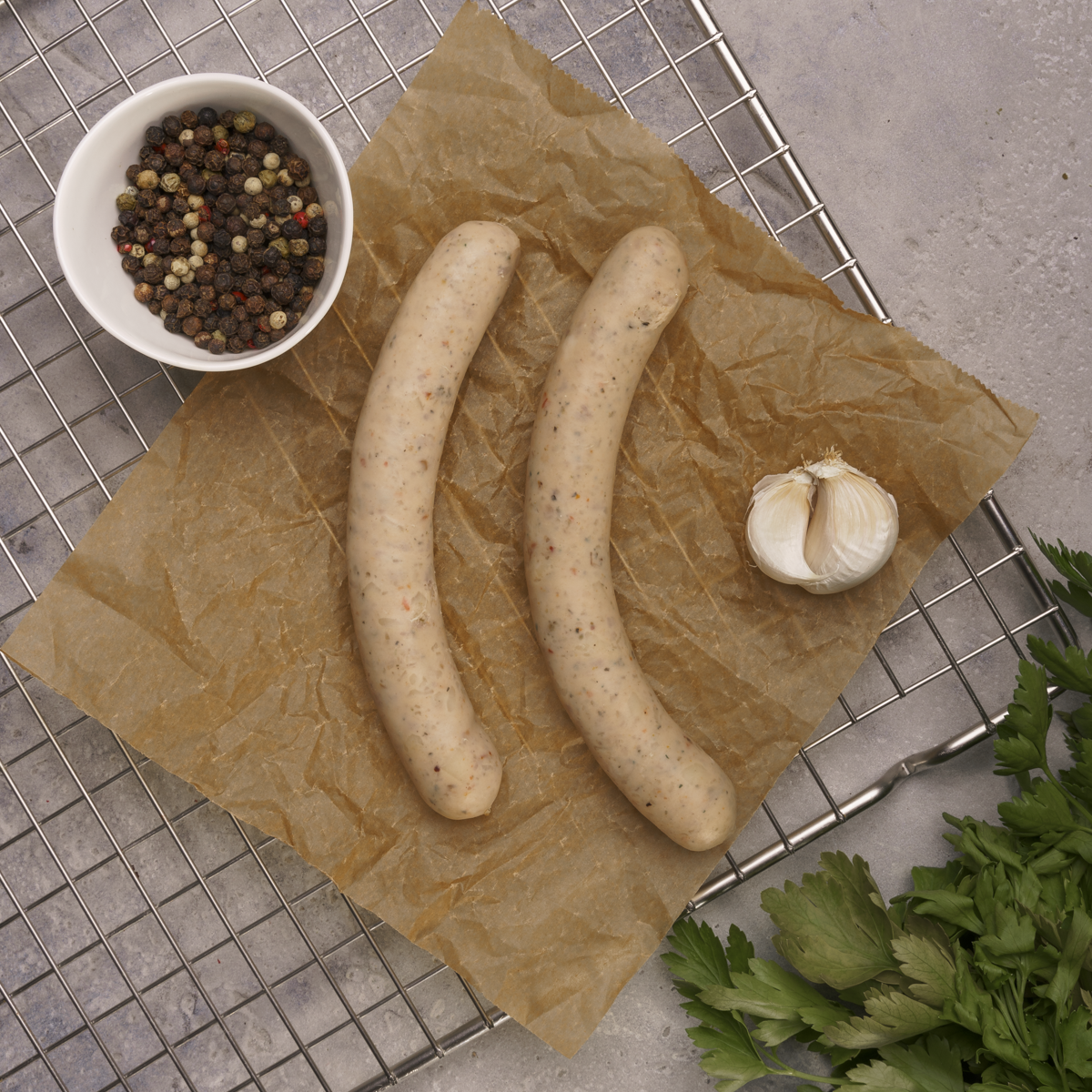 4er Tomaten-Parmesan-Bratwurst